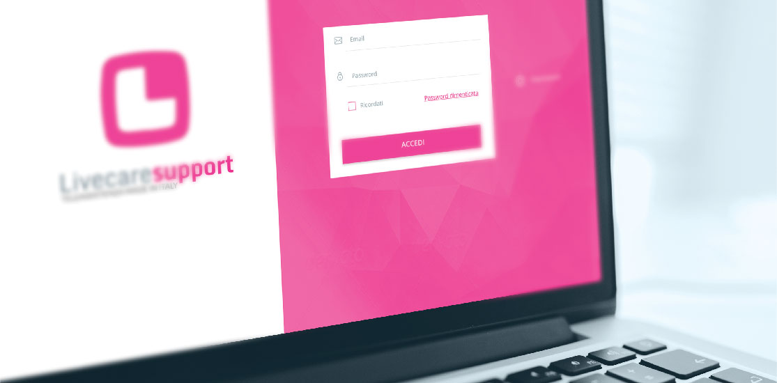 live care support ui ux design experience interface software torino milano