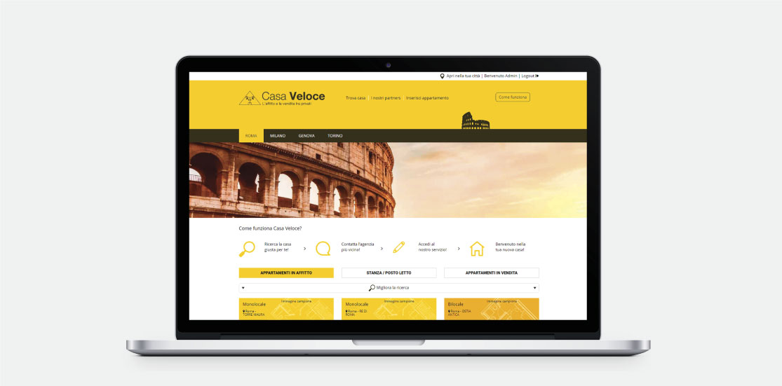 casa veloce torino milano roma genova sito web affitti case vendita web realizzazione portale