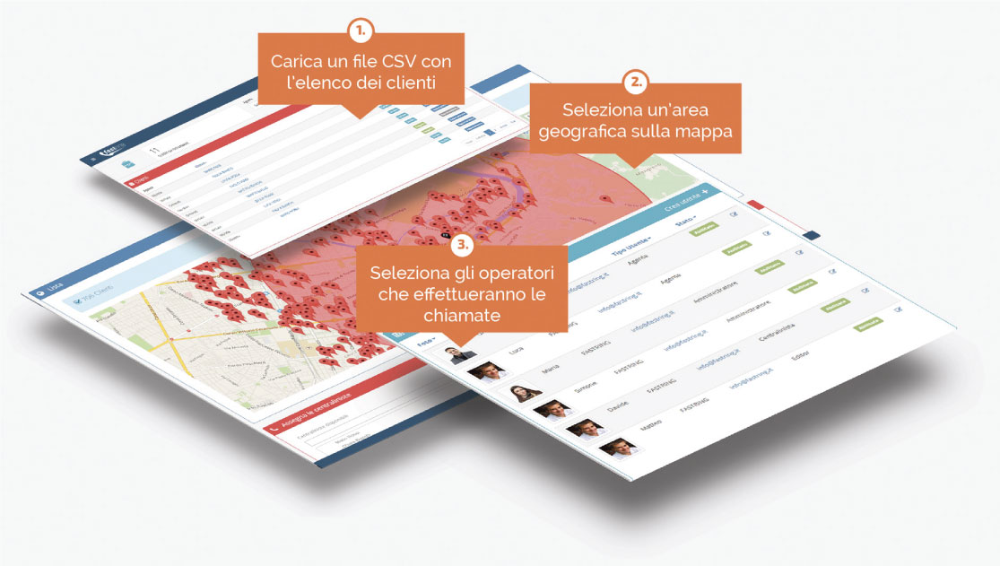 software geolocalizzazione anagrafiche clienti crm